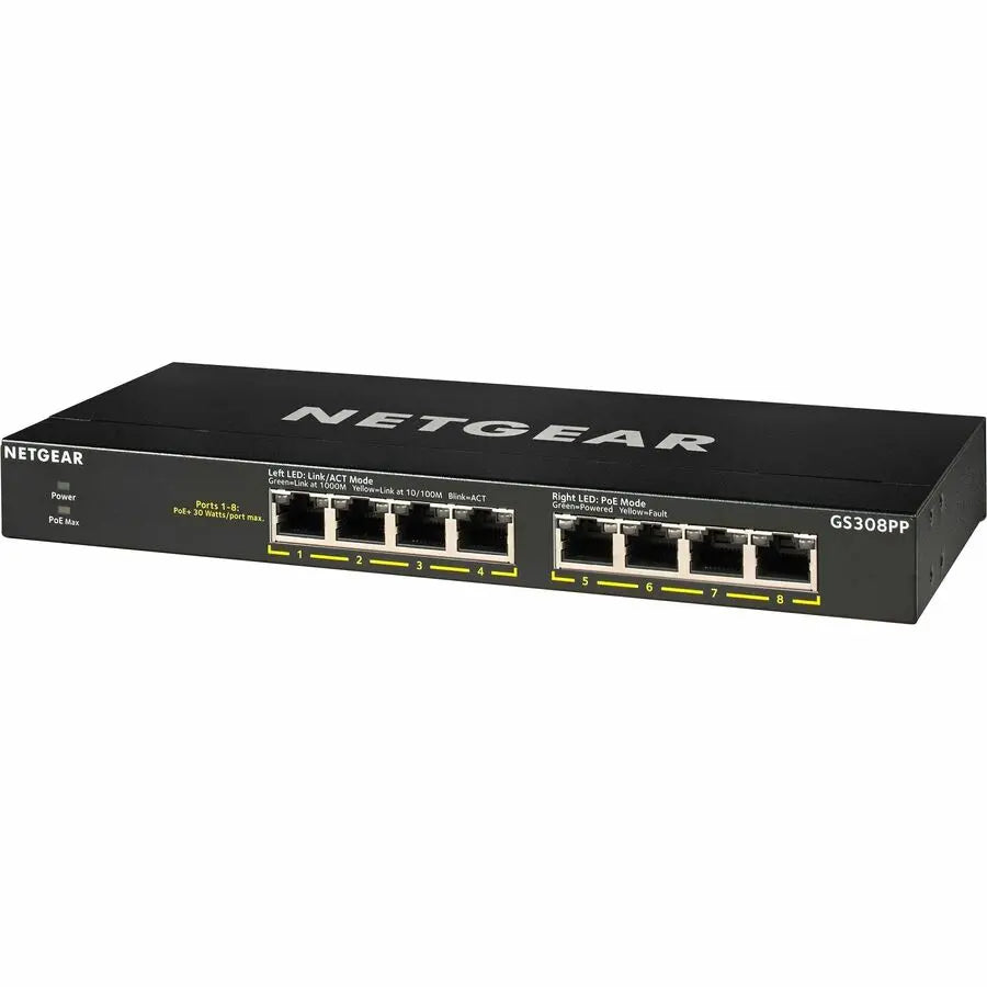 Netgear Business GS308PP Ethernet Switch – 8 Port Gigabit PoE+