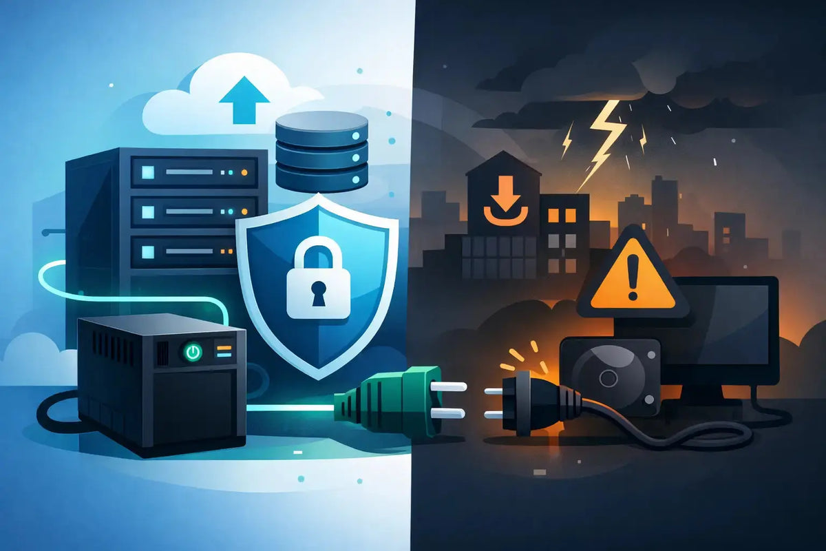 Case Study: UPS Backup Preventing Data Loss