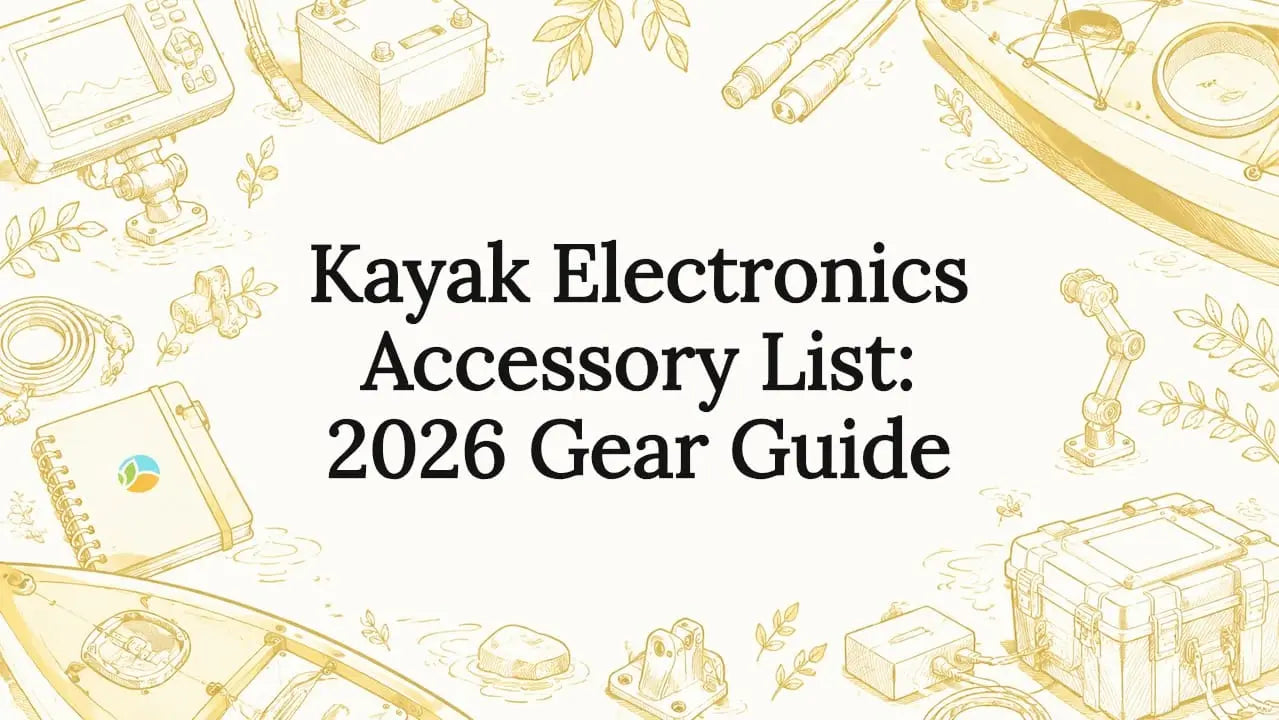 Decorative kayak electronics title card