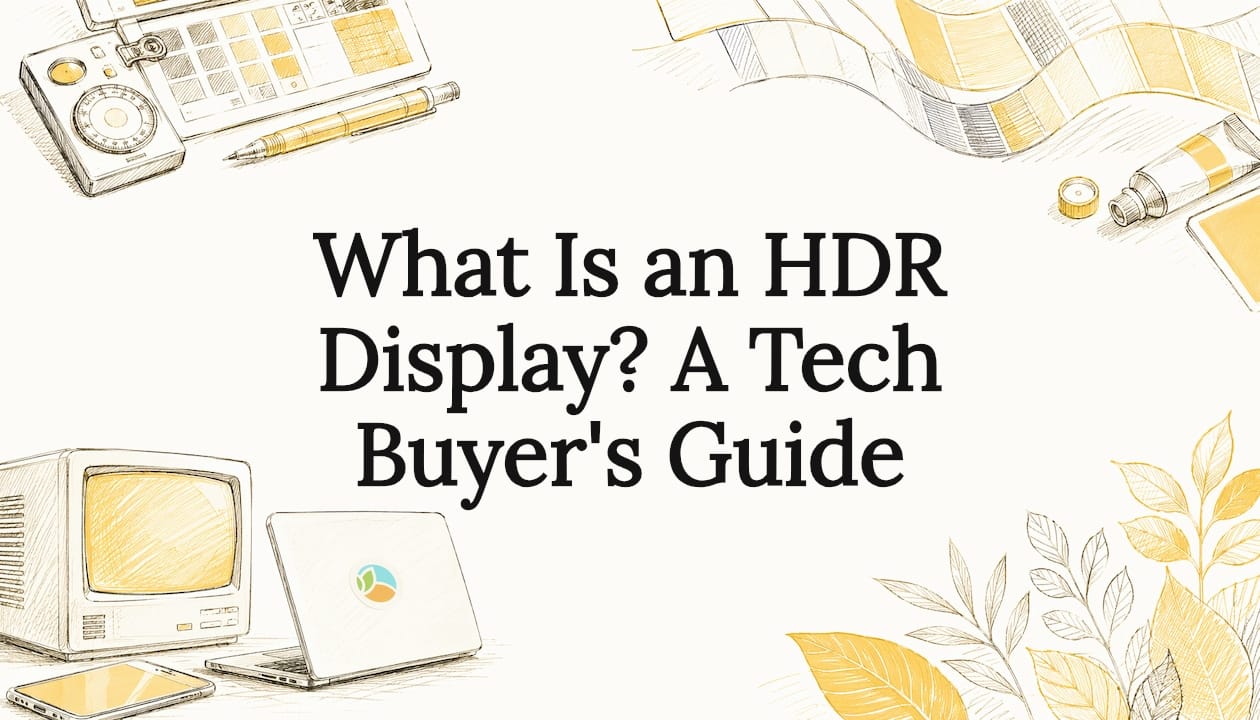 Decorative title card illustration for HDR article