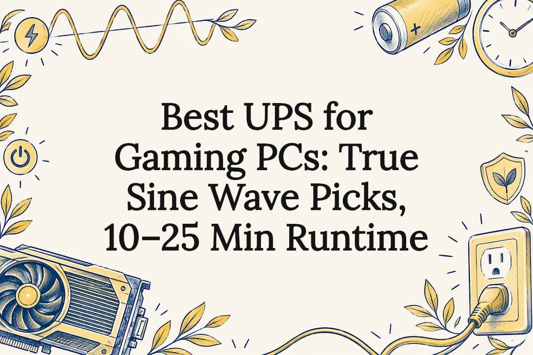 Decorative UPS gaming PC title card