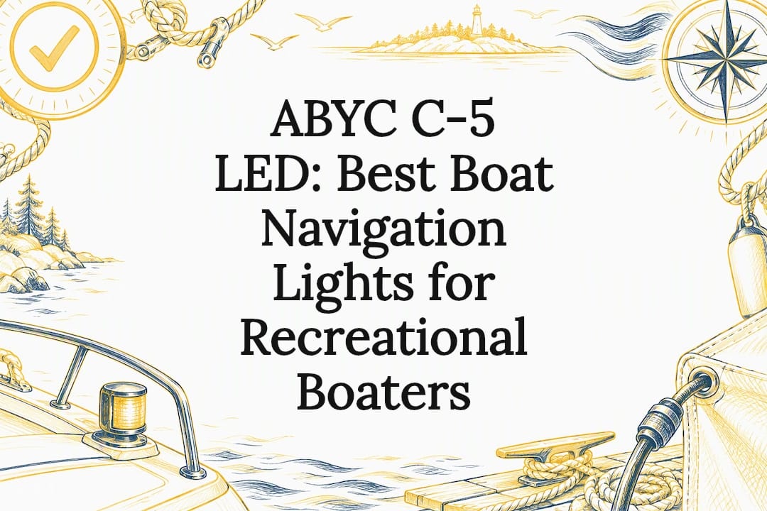 Decorative boat navigation light title card