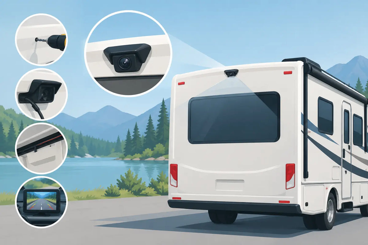 RV Camera Installation Example for a Clean Build
