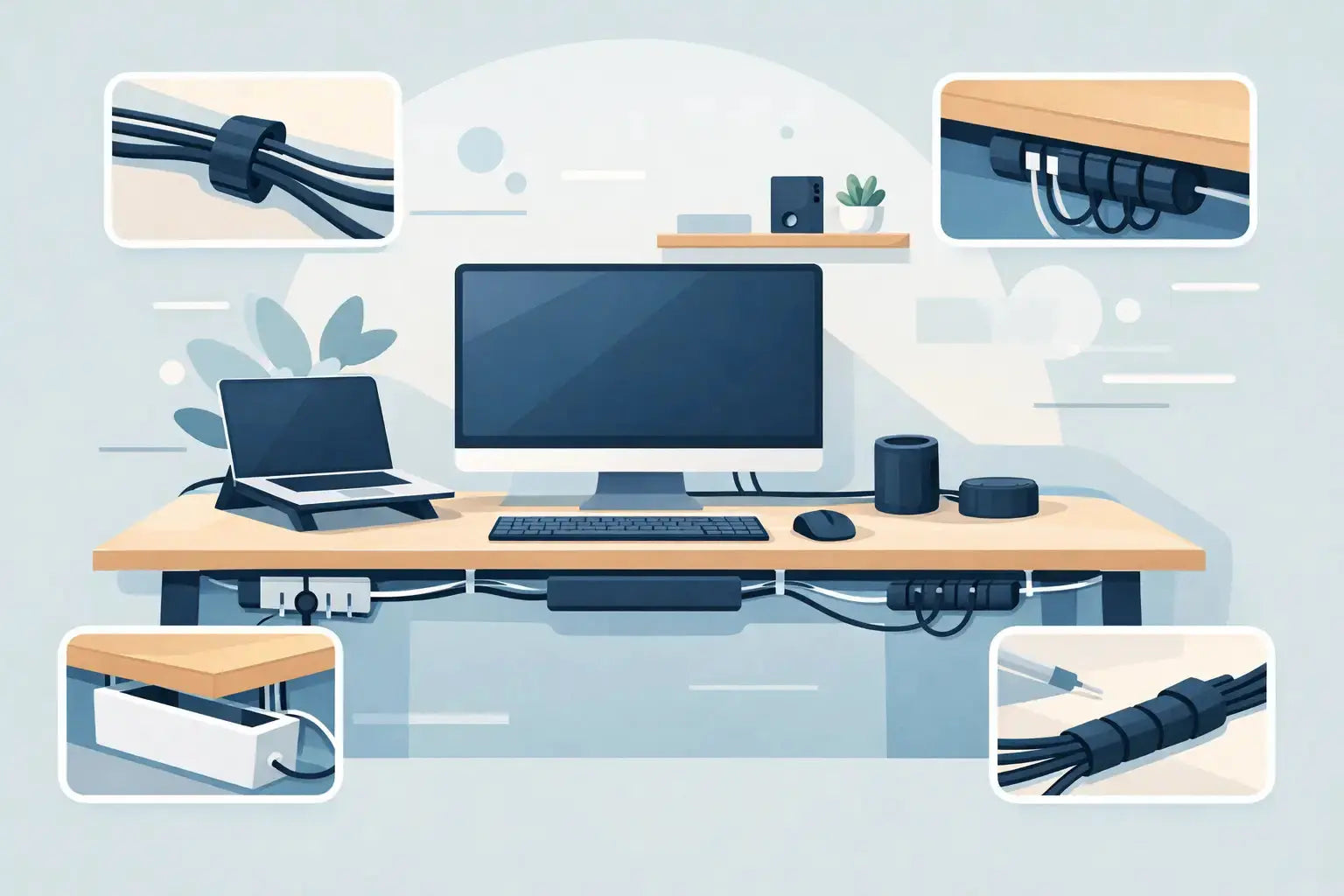 12 Desk Setup Cable Management Ideas