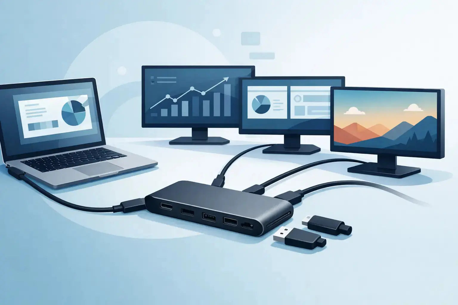 Guide to USB-C Hubs for Multiple Monitors