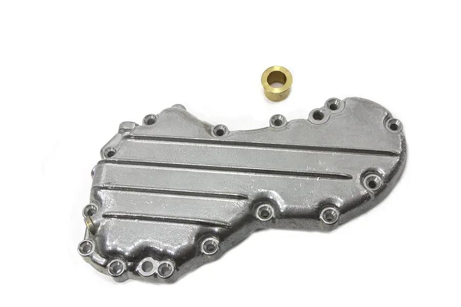 Motorshop 4-Fin Panhead Cam Cover Cast for Harley Davidson FL (1957-1962) - Reusable Oil Passage Bushings and OEM Compatibility by Motorshop