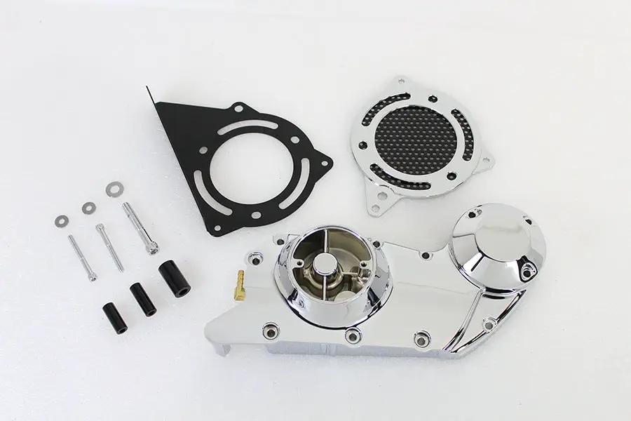 Motorshop Chrome Cam and Sprocket Cover Set for Harley Davidson XL (2004-2013) by Motorshop