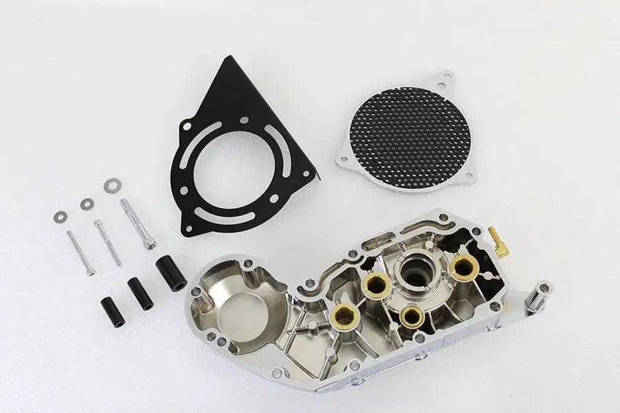 Motorshop Chrome Cam and Sprocket Cover Set for Harley Davidson XL (2004-2013) by Motorshop