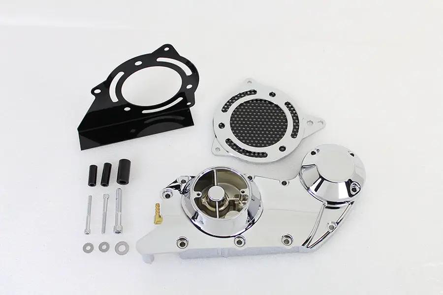 Motorshop Chrome Cam and Sprocket Cover Set for Harley Davidson XL (2004-2013) by Motorshop