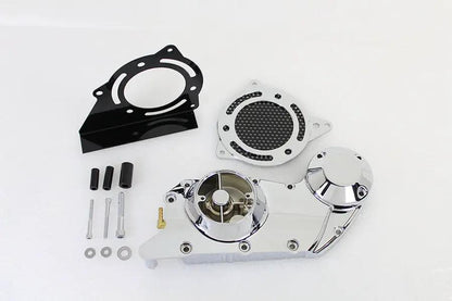 Motorshop Chrome Cam and Sprocket Cover Set for Harley Davidson XL (2004-2013) by Motorshop