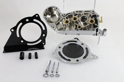 Motorshop Chrome Cam and Sprocket Cover Set for Harley Davidson XL (2004-2013) by Motorshop