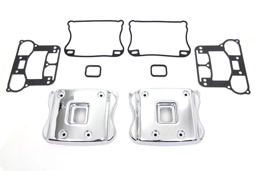 Motorshop Smooth Rocker Box Cover Set for Harley Davidson XL (2004-2013) by Motorshop