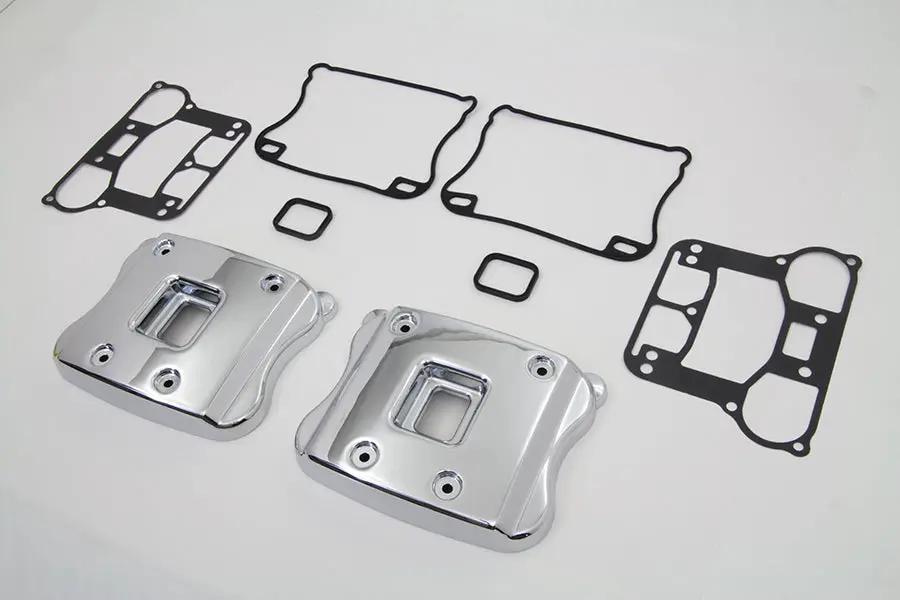 Motorshop Smooth Rocker Box Cover Set for Harley Davidson XL (2004-2013) by Motorshop