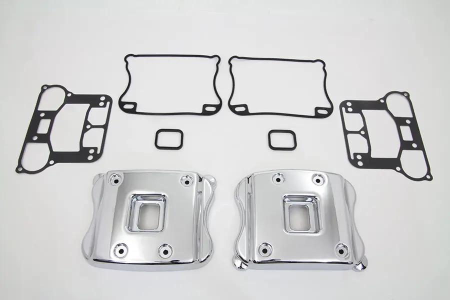 Motorshop Smooth Rocker Box Cover Set for Harley Davidson XL (2004-2013) by Motorshop
