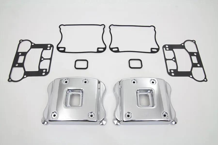 Motorshop Smooth Rocker Box Cover Set for Harley Davidson XL (2004-2013) by Motorshop