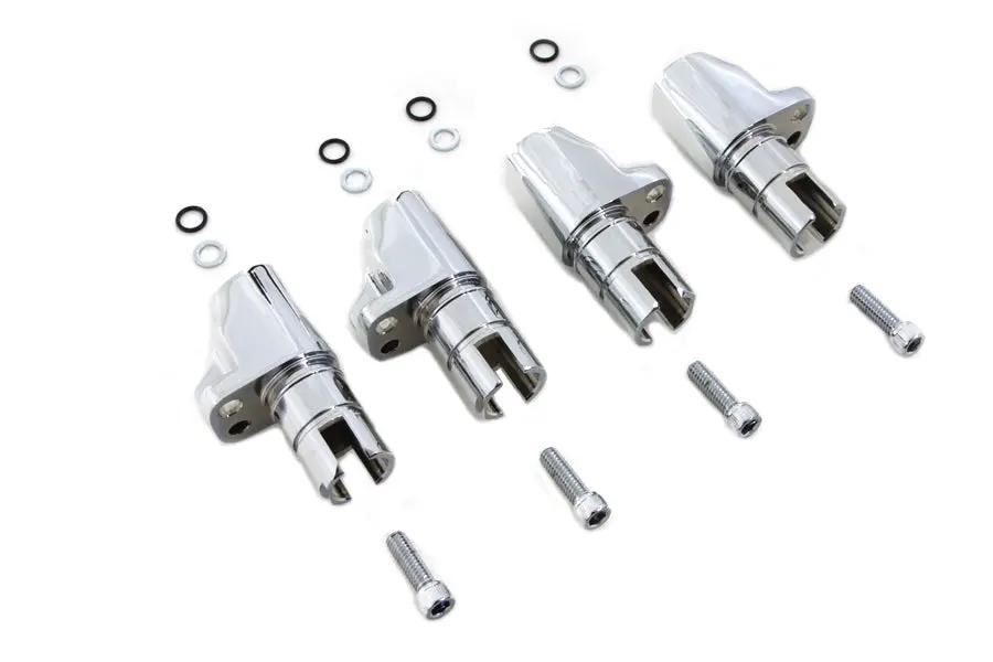 Motorshop Chrome Aluminum Alloy Tappet Block Set for Harley Davidson XL (1986-1990) by Motorshop