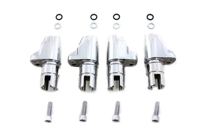 Motorshop Chrome Aluminum Alloy Tappet Block Set for Harley Davidson XL (1986-1990) by Motorshop