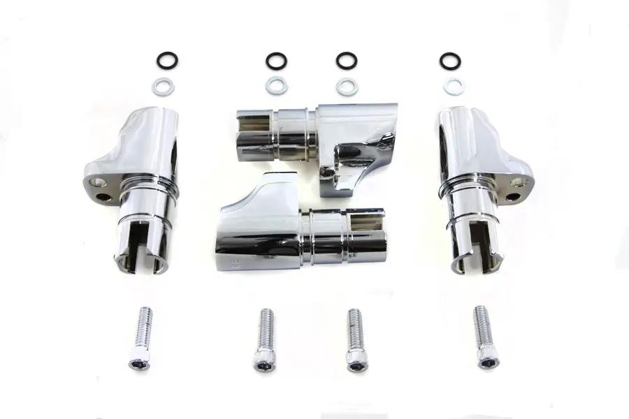Motorshop Chrome Aluminum Alloy Tappet Block Set for Harley Davidson XL (1986-1990) by Motorshop