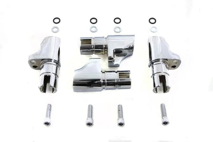Motorshop Chrome Aluminum Alloy Tappet Block Set for Harley Davidson XL (1986-1990) by Motorshop
