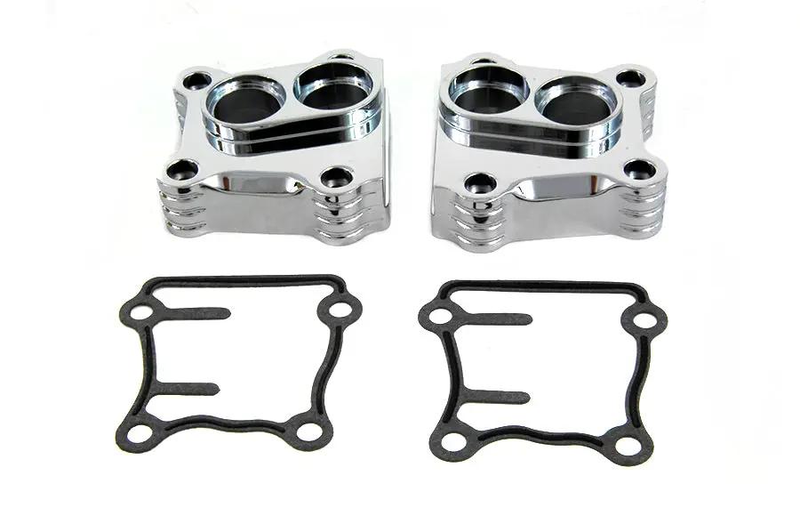 Motorshop Chrome Billet Tappet Block Set for Harley Davidson FXST (1999-2008) by Motorshop