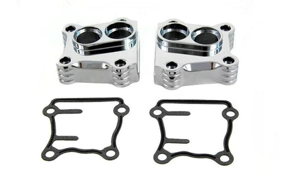 Motorshop Chrome Billet Tappet Block Set for Harley Davidson FXST (1999-2008) by Motorshop