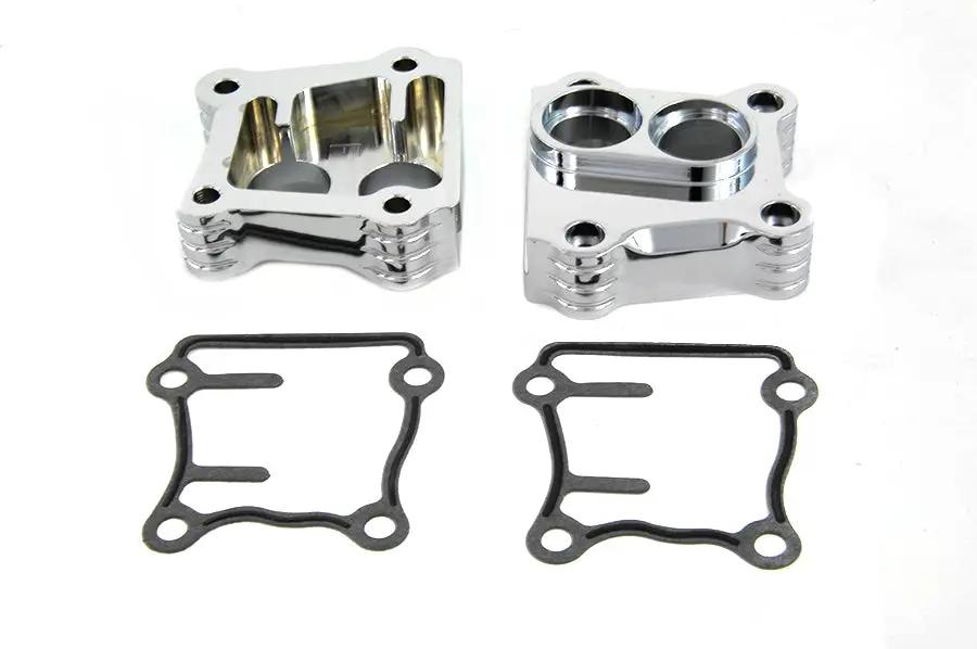 Motorshop Chrome Billet Tappet Block Set for Harley Davidson FXST (1999-2008) by Motorshop