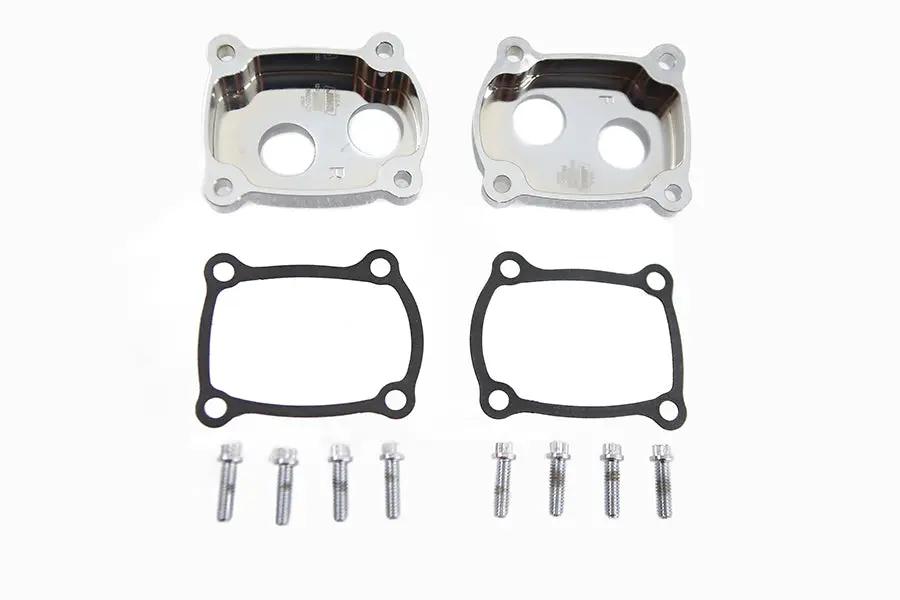 Jims M8 Low Profile Billet Tappet Block Kit Chrome for Harley Davidson FLT by Jims