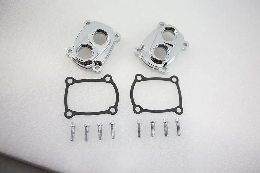Jims M8 Low Profile Billet Tappet Block Kit Chrome for Harley Davidson FLT by Jims