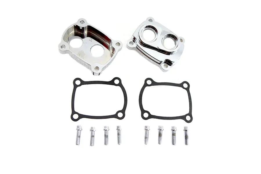 Jims M8 Low Profile Billet Tappet Block Kit Chrome for Harley Davidson FLT by Jims