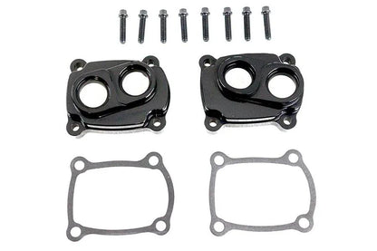 Jims M8 Low Profile Billet Tappet Block Kit in Black Anodize for Harley Davidson FLT by Jims