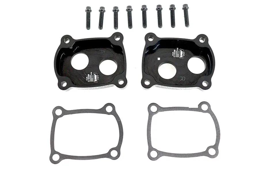 Jims M8 Low Profile Billet Tappet Block Kit in Black Anodize for Harley Davidson FLT by Jims