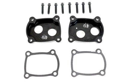Jims M8 Low Profile Billet Tappet Block Kit in Black Anodize for Harley Davidson FLT by Jims