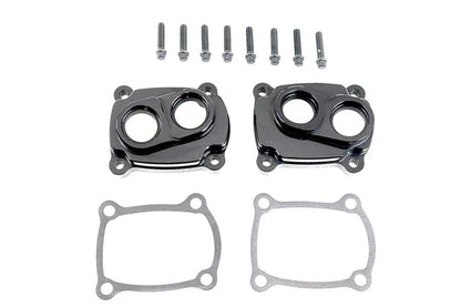 Jims M8 Low Profile Billet Tappet Block Kit in Black Anodize for Harley Davidson FLT by Jims
