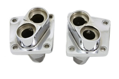 Motorshop Replica Chrome Tappet Block Set for Harley Davidson FL 1948-1957 by Motorshop