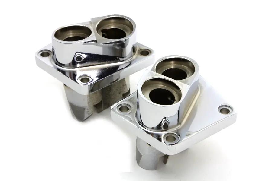 Motorshop Replica Chrome Tappet Block Set for Harley Davidson FL 1948-1957 by Motorshop