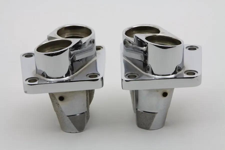 Motorshop Replica Chrome Tappet Block Set for Harley Davidson FL 1948-1957 by Motorshop