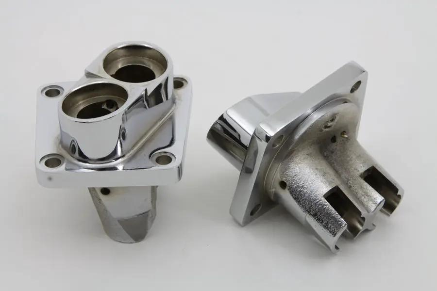 Motorshop Replica Chrome Tappet Block Set for Harley Davidson FL 1948-1957 by Motorshop