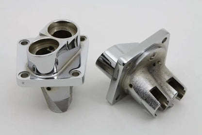 Motorshop Replica Chrome Tappet Block Set for Harley Davidson FL 1948-1957 by Motorshop