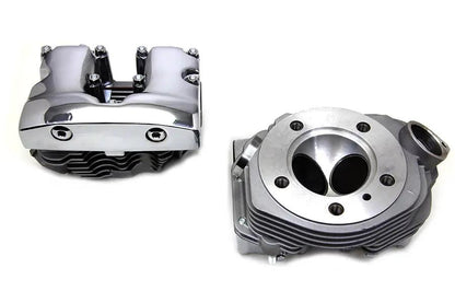 V-Twin Cylinder Head Set with Chrome Rocker Box for Harley Davidson FL (1966-1975) by V-Twin