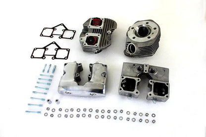 V-Twin Cylinder Head Set with Polished Rocker Box for Harley Davidson FL 1966-1975 by V-Twin