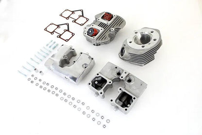 V-Twin Cylinder Head Set with Polished Rocker Box for Harley Davidson FL 1966-1975 by V-Twin