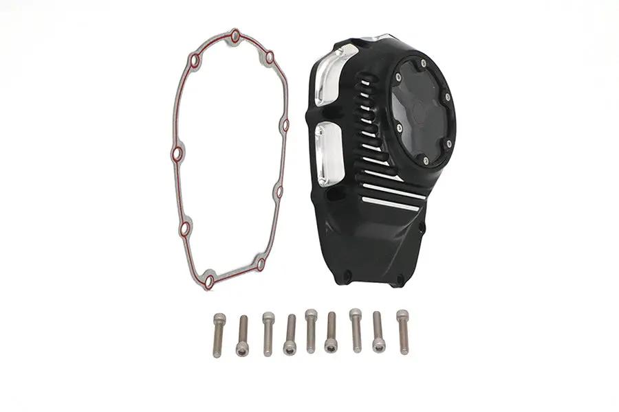 V-Twin M8 Clarity Cam Cover Black for Harley Davidson FXST & FLST Models by V-Twin