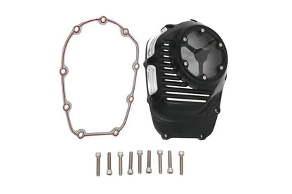 V-Twin M8 Clarity Cam Cover Black for Harley Davidson FXST & FLST Models by V-Twin