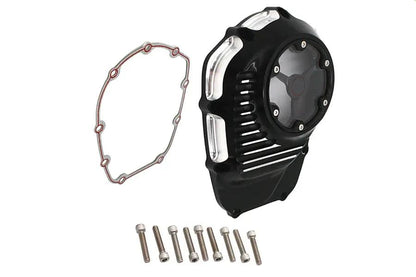 V-Twin M8 Clarity Cam Cover Black for Harley Davidson FXST & FLST Models by V-Twin