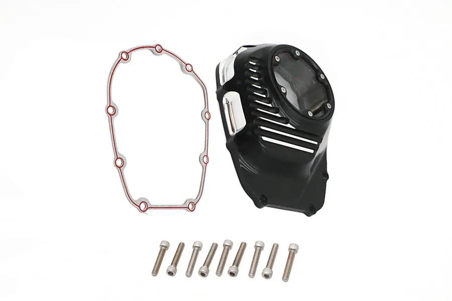 V-Twin M8 Clarity Cam Cover Black for Harley Davidson FXST & FLST Models by V-Twin