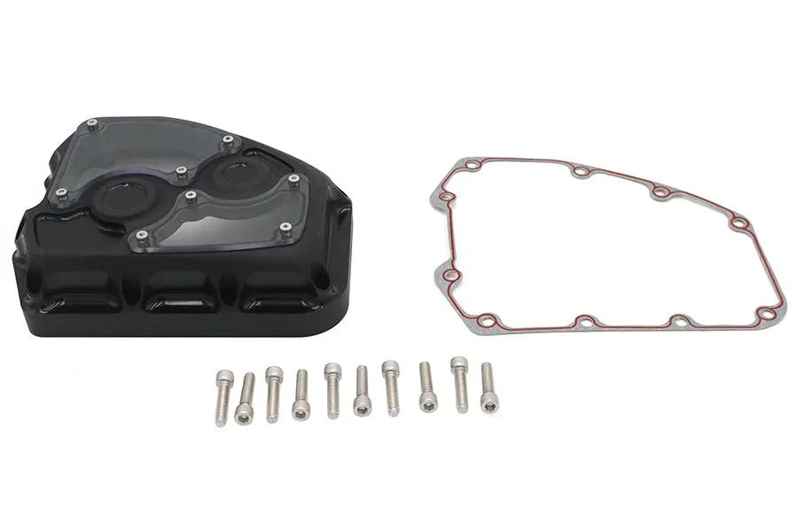 V-Twin TC-88 Clarity Cam Cover Kit in Black for Harley Davidson Motorcycles by V-Twin