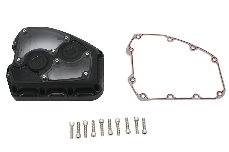 V-Twin TC-88 Clarity Cam Cover Kit in Black for Harley Davidson Motorcycles by V-Twin