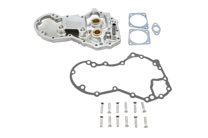 V-Twin 10-1378 Panhead Cam Cover Kit, Natural Aluminum, Fits 1948-1953 Harley-Davidson FL