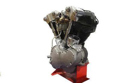 Motorshop Replica 74 Inch Knucklehead Long Block with Polished Rocker for Harley Davidson FL (1941-1947) by Motorshop
