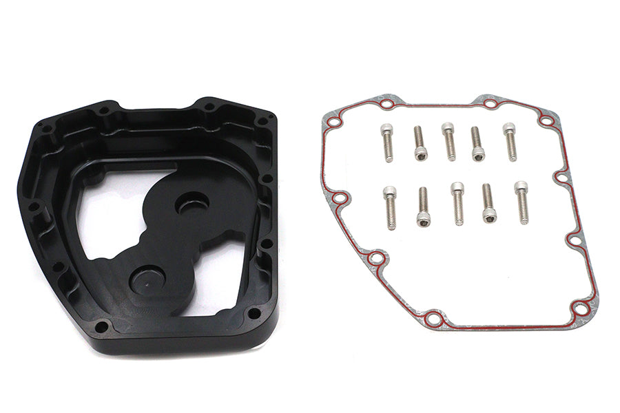 V-Twin CNC Clarity Cam Cover Black for Harley-Davidson Softail